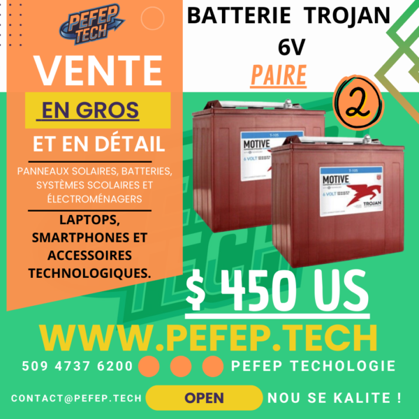 Batterie Trojan 6V  (PAIRE)